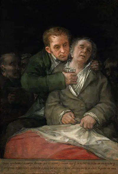 Self-Portrait with Dr Arrieta Francisco de Goya